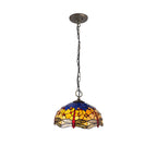Luminosity Designs - Blue and Yellow Summer Tiffany Pendant Light - Luminosity Designs Ltd