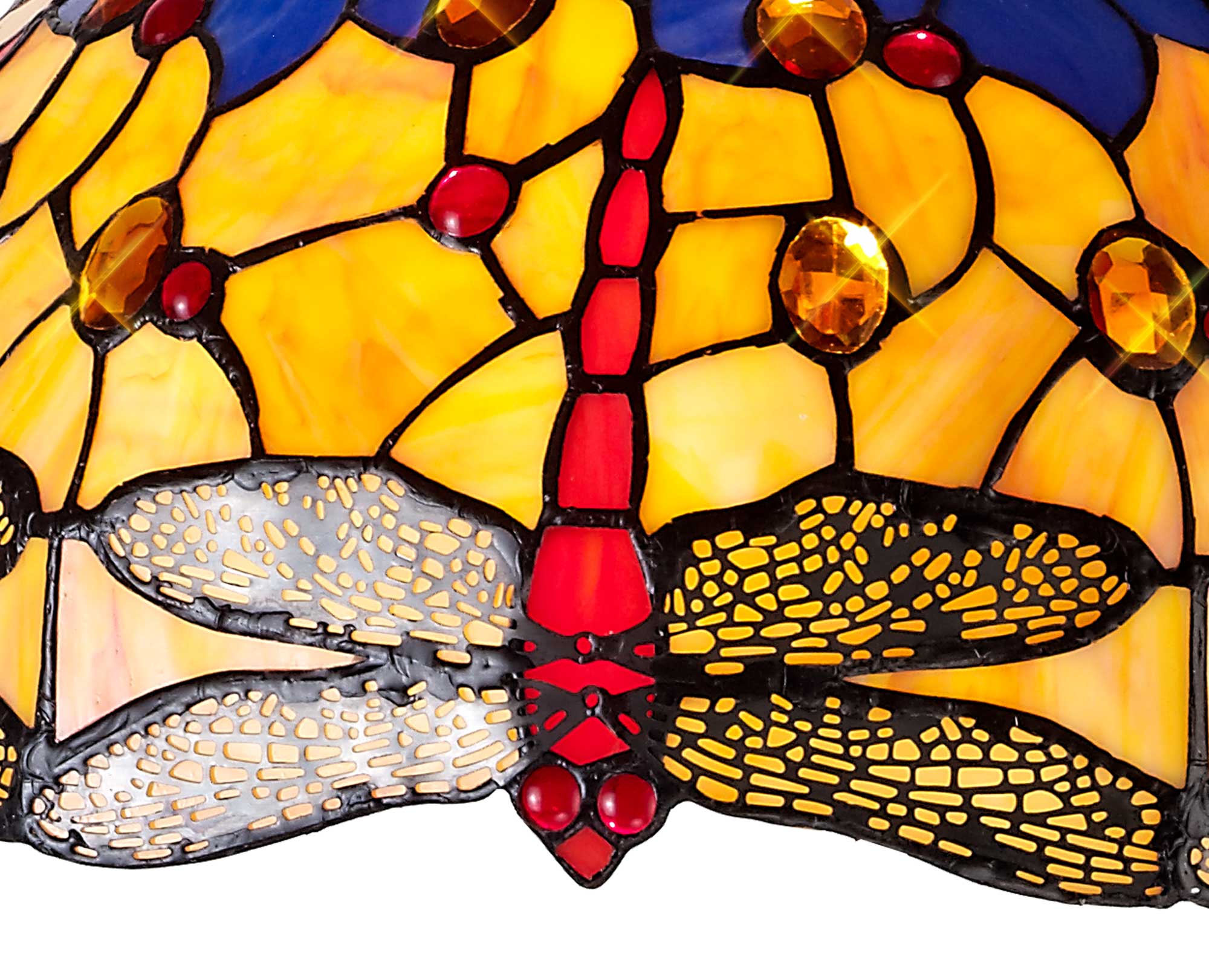 Luminosity Designs - Blue and Yellow Summer Tiffany Pendant Light - Luminosity Designs Ltd