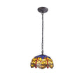 Luminosity Designs - Blue and Yellow Summer Tiffany Pendant Light - Luminosity Designs Ltd