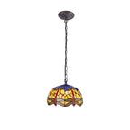 Luminosity Designs - Blue and Yellow Summer Tiffany Pendant Light - Luminosity Designs Ltd