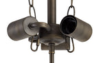 Luminosity Designs - Blue and Yellow Summer Tiffany Semi Flush Uplighter - Luminosity Designs Ltd