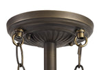 Luminosity Designs - Blue and Yellow Summer Tiffany Semi Flush Uplighter - Luminosity Designs Ltd
