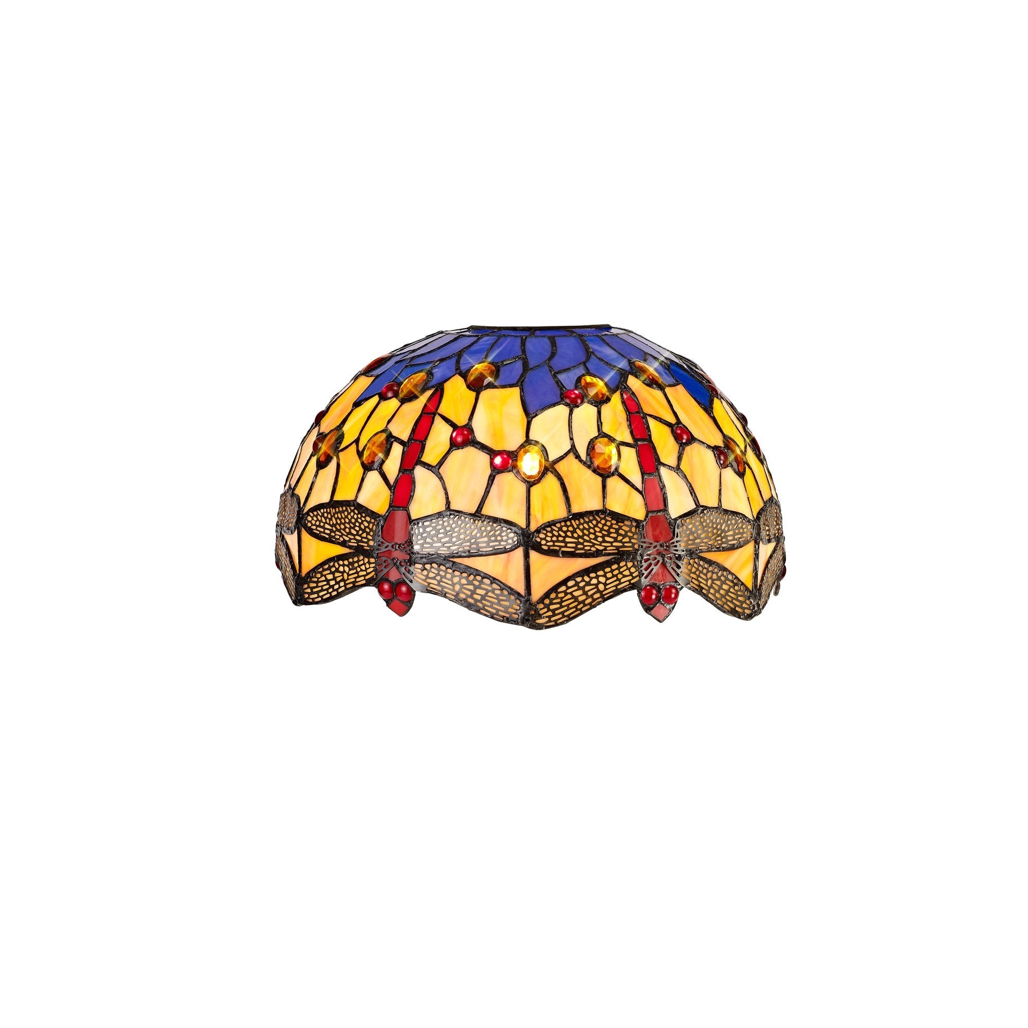 Luminosity Designs - Blue and Yellow Summer Tiffany Shade - Luminosity Designs Ltd