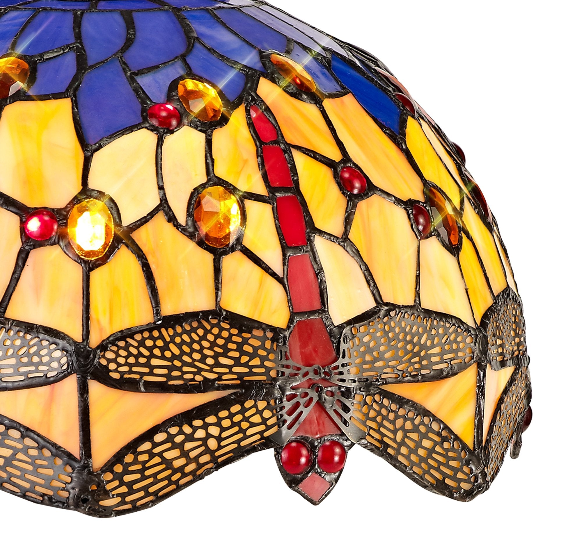 Luminosity Designs - Blue and Yellow Summer Tiffany Shade - Luminosity Designs Ltd