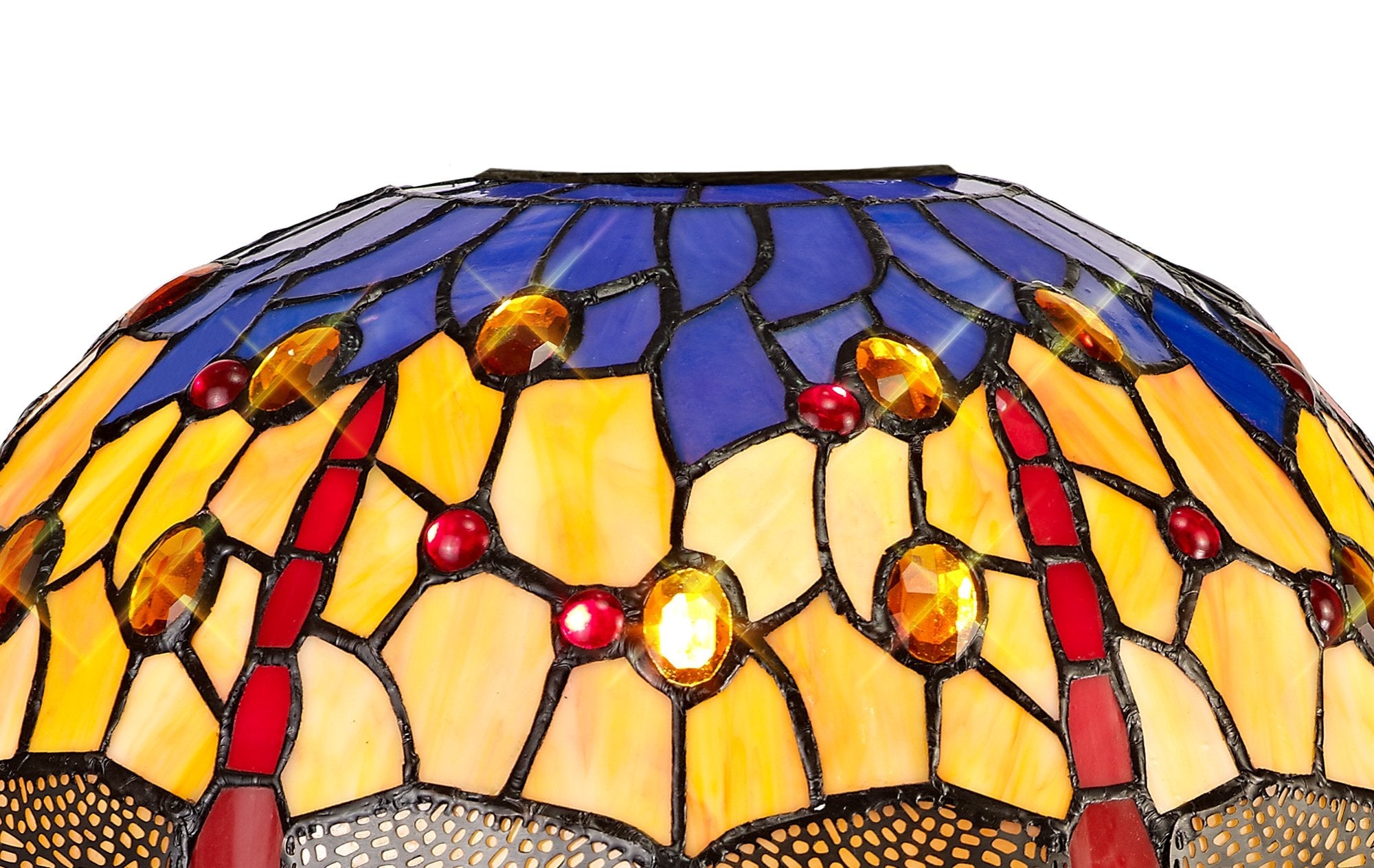 Luminosity Designs - Blue and Yellow Summer Tiffany Shade - Luminosity Designs Ltd