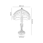 Luminosity Designs - Blue and Yellow Summer Tiffany Table Lamp - Luminosity Designs Ltd