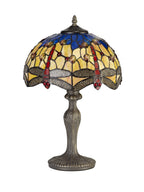 Luminosity Designs - Blue and Yellow Summer Tiffany Table Lamp - Luminosity Designs Ltd
