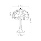 Luminosity Designs - Blue and Yellow Summer Tiffany Table Lamp - Luminosity Designs Ltd
