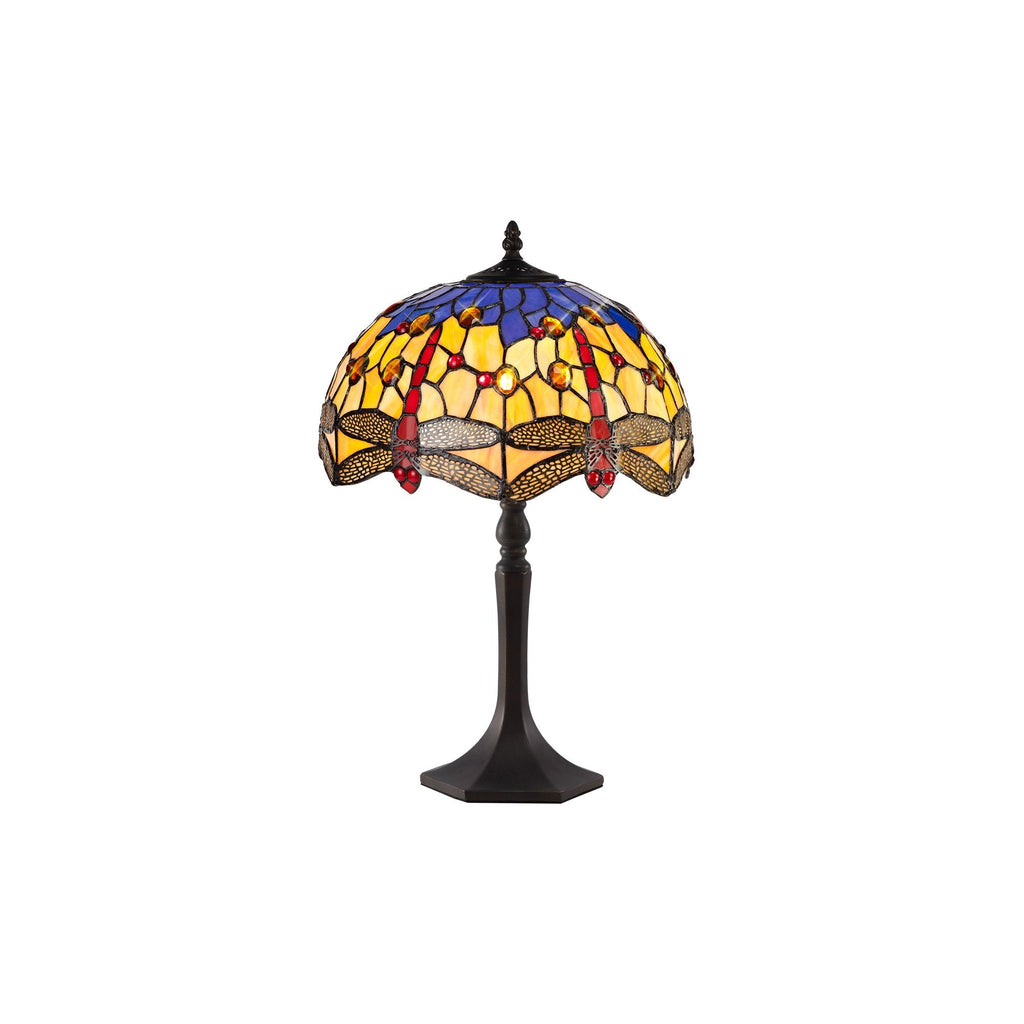 Luminosity Designs - Blue and Yellow Summer Tiffany Table Lamp - Luminosity Designs Ltd