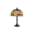 Luminosity Designs - Blue and Yellow Summer Tiffany Table Lamp - Luminosity Designs Ltd