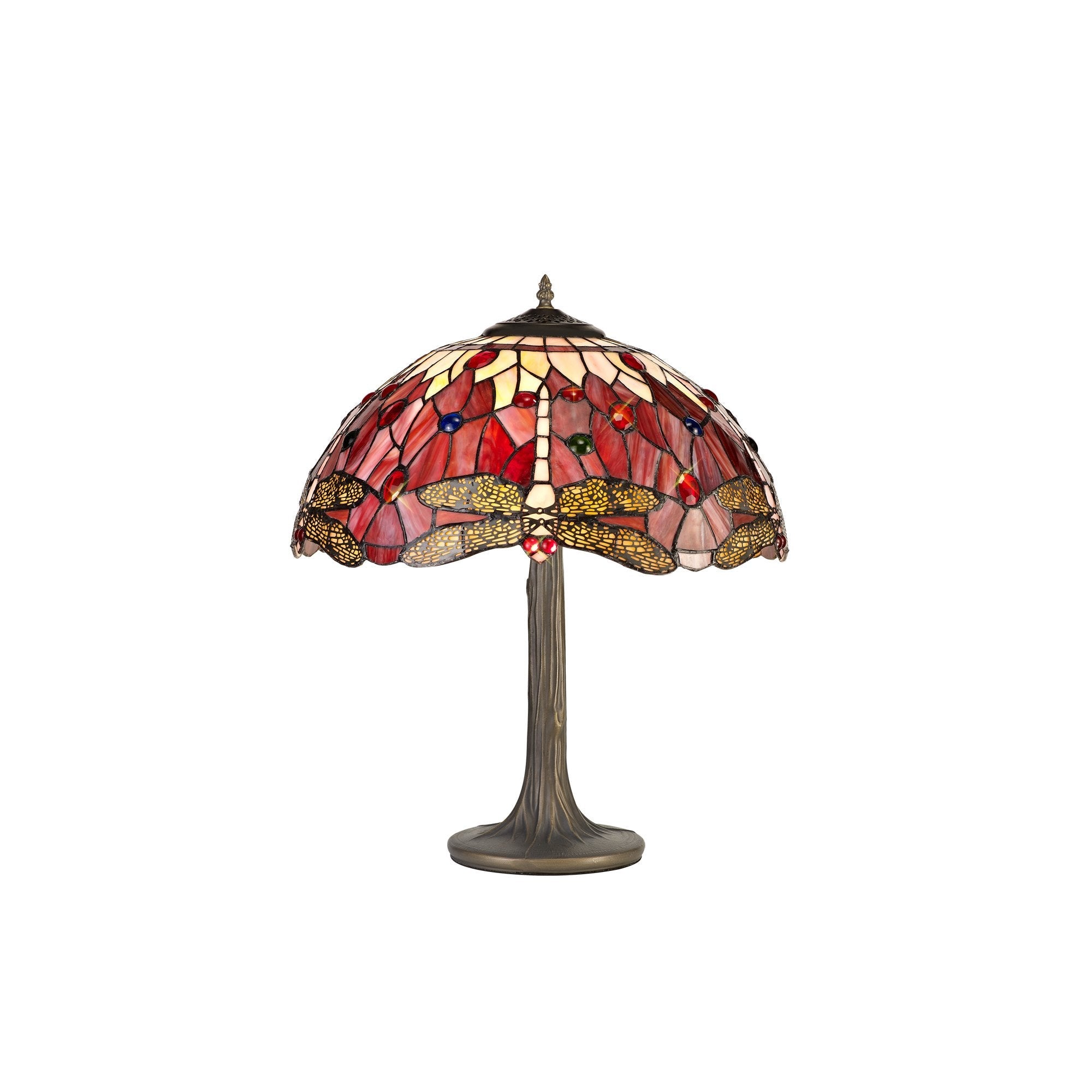 Luminosity Designs - Blue and Yellow Summer Tiffany Table Lamp - Luminosity Designs Ltd