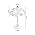 Luminosity Designs - Blue and Yellow Summer Tiffany Table Lamp - Luminosity Designs Ltd