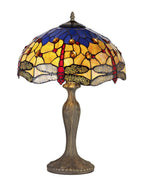 Luminosity Designs - Blue and Yellow Summer Tiffany Table Lamp - Luminosity Designs Ltd