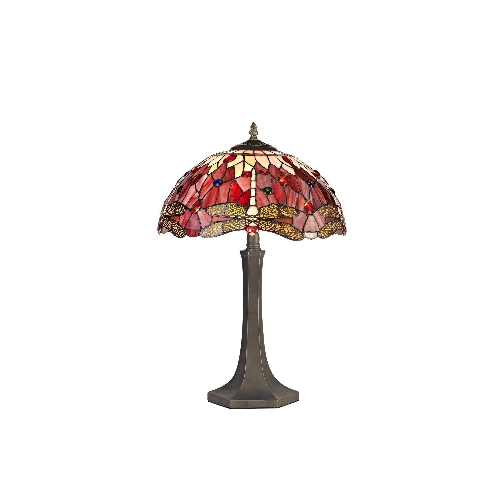 Luminosity Designs - Blue and Yellow Summer Tiffany Table Lamp - Luminosity Designs Ltd