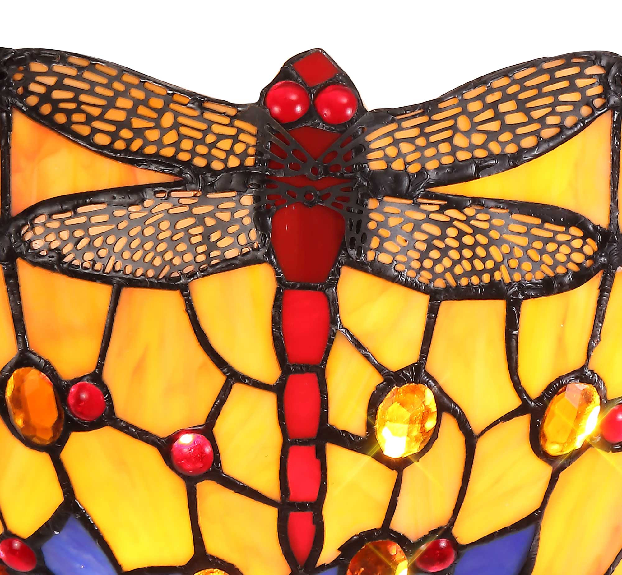 Luminosity Designs - Blue and Yellow Summer Tiffany Wall Light - Luminosity Designs Ltd