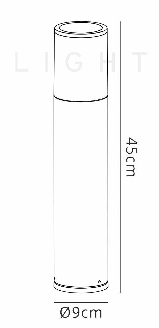 Luminosity Designs - Boardwalk Post Light - Bollard - Anthracite - Luminosity Designs Ltd
