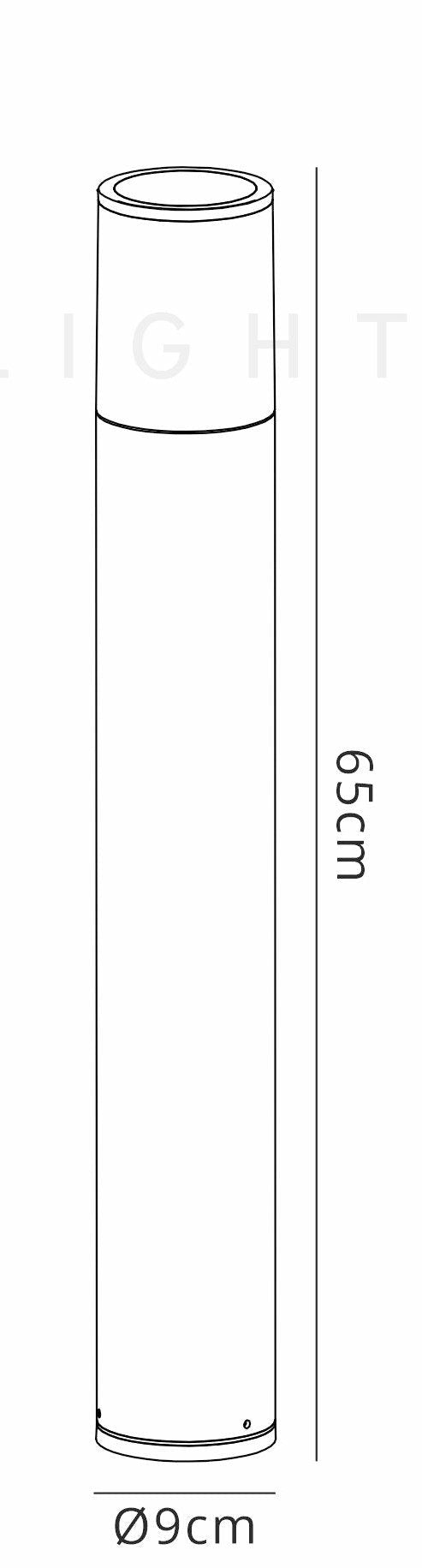 Luminosity Designs - Boardwalk Post Light - Bollard - Anthracite - Luminosity Designs Ltd
