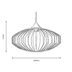 Oaks Lighting - Boho Wire Frame Pendant Light - Luminosity Designs Ltd