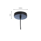 Oaks Lighting - Boho Wire Frame Pendant Light - Luminosity Designs Ltd