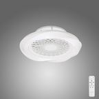 Mantra - Boreal Prismatic LED Dimmable Ceiling Light With Built - In Fan - Remote Control - Luminosity Designs Ltd