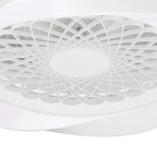 Mantra - Boreal Prismatic LED Dimmable Ceiling Light With Built - In Fan - Remote Control - Luminosity Designs Ltd