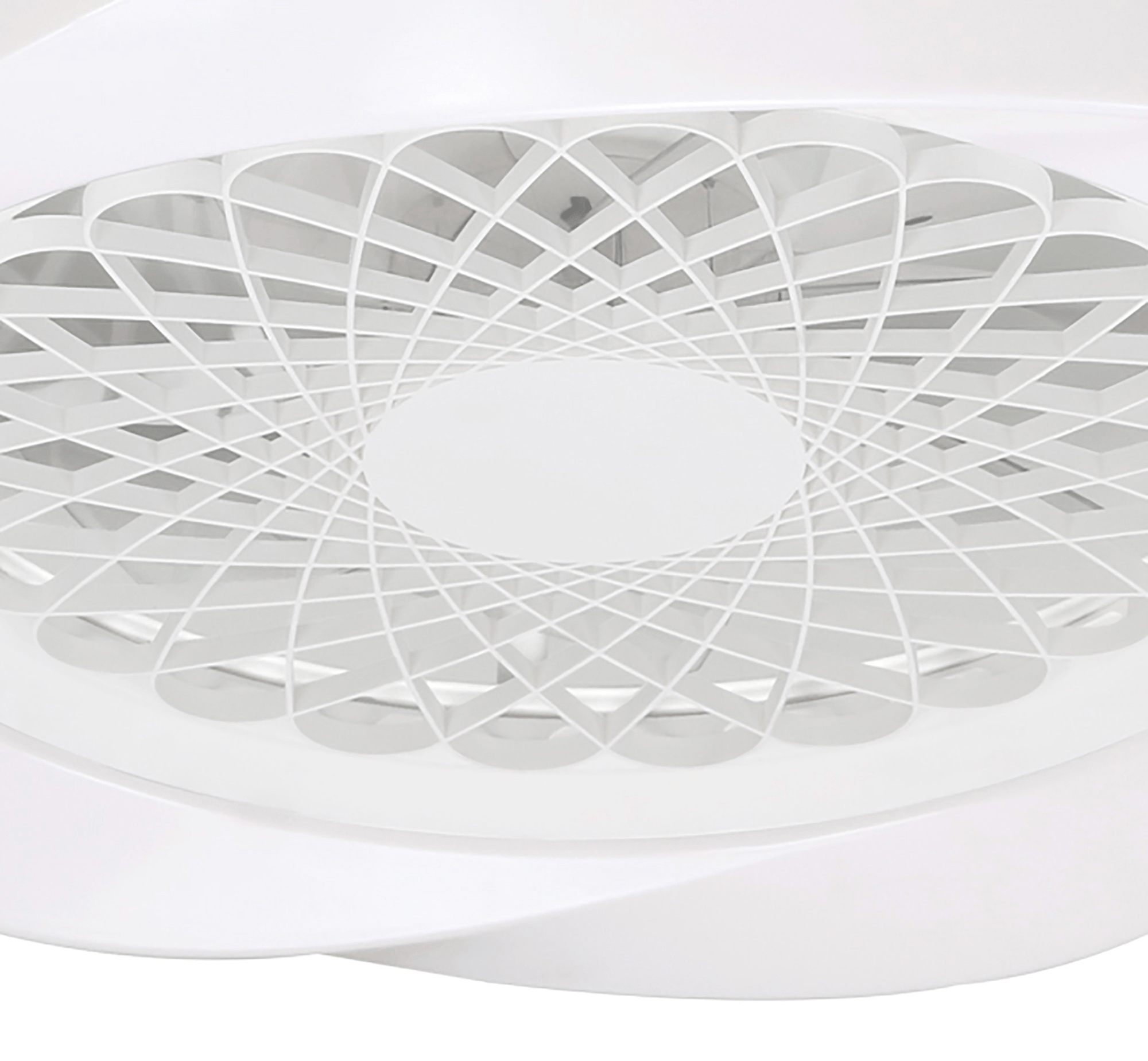 Mantra - Boreal Prismatic LED Dimmable Ceiling Light With Built - In Fan - Remote Control - Luminosity Designs Ltd