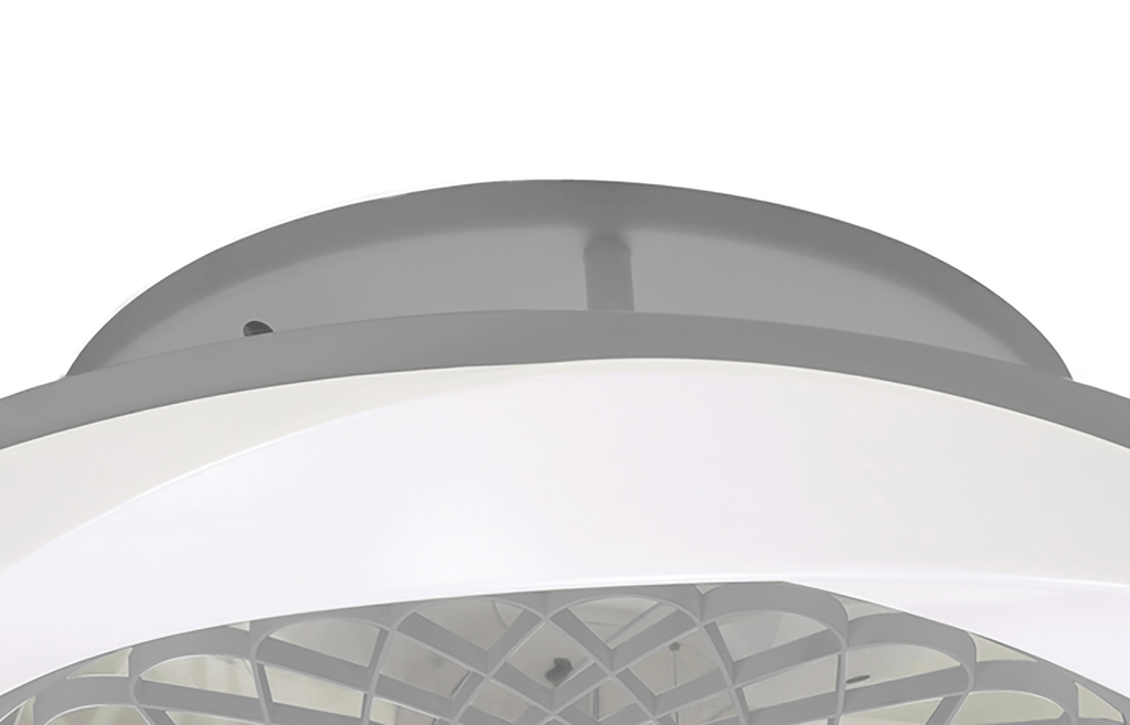 Mantra - Boreal Prismatic LED Dimmable Ceiling Light With Built - In Fan - Remote Control - Luminosity Designs Ltd