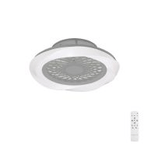 Mantra - Boreal Prismatic LED Dimmable Ceiling Light With Built - In Fan - Remote Control - Luminosity Designs Ltd
