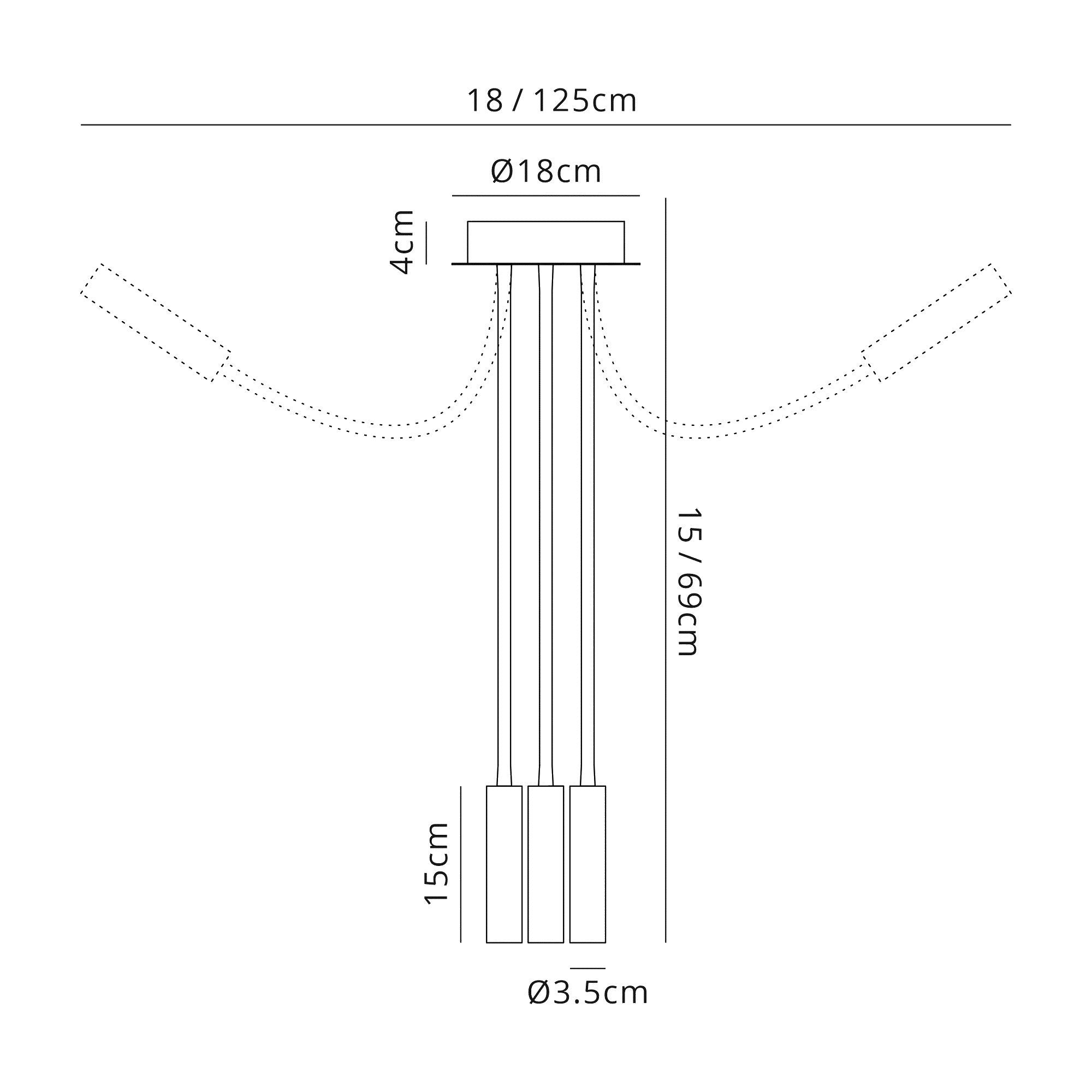 Luminosity Designs - Bowa Semi Flush Fitting - Luminosity Designs Ltd