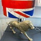 Minisun - Brass Lion Table Lamp - Luminosity Designs Ltd