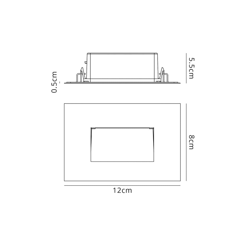 Luminosity Designs - Brick Recessed Wall Light - Luminosity Designs Ltd