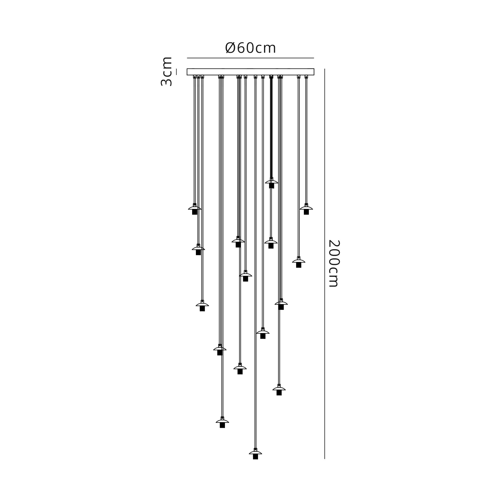 Luminosity Designs - Bubbles 16 Light Pendant - Luminosity Designs Ltd