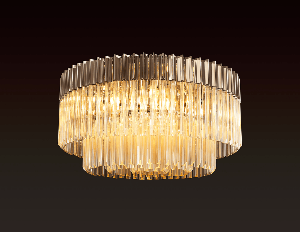 Luminosity Designs - Buckingham Large Semi Flush Light - Luminosity Designs Ltd