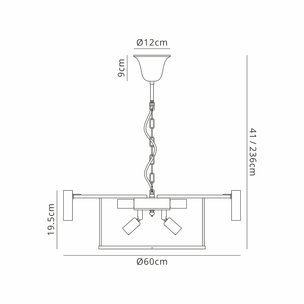 Luminosity Designs - Buckingham Medium Pendant - Luminosity Designs Ltd