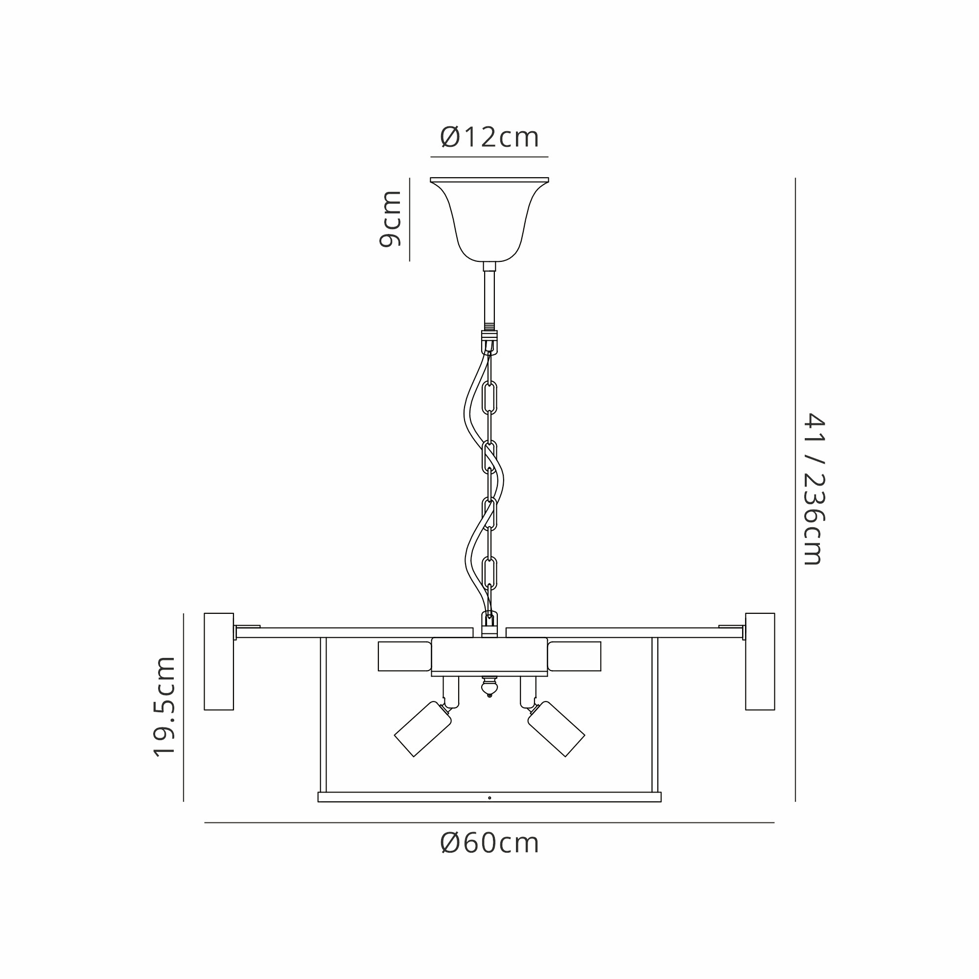 Luminosity Designs - Buckingham Medium Pendant - Luminosity Designs Ltd