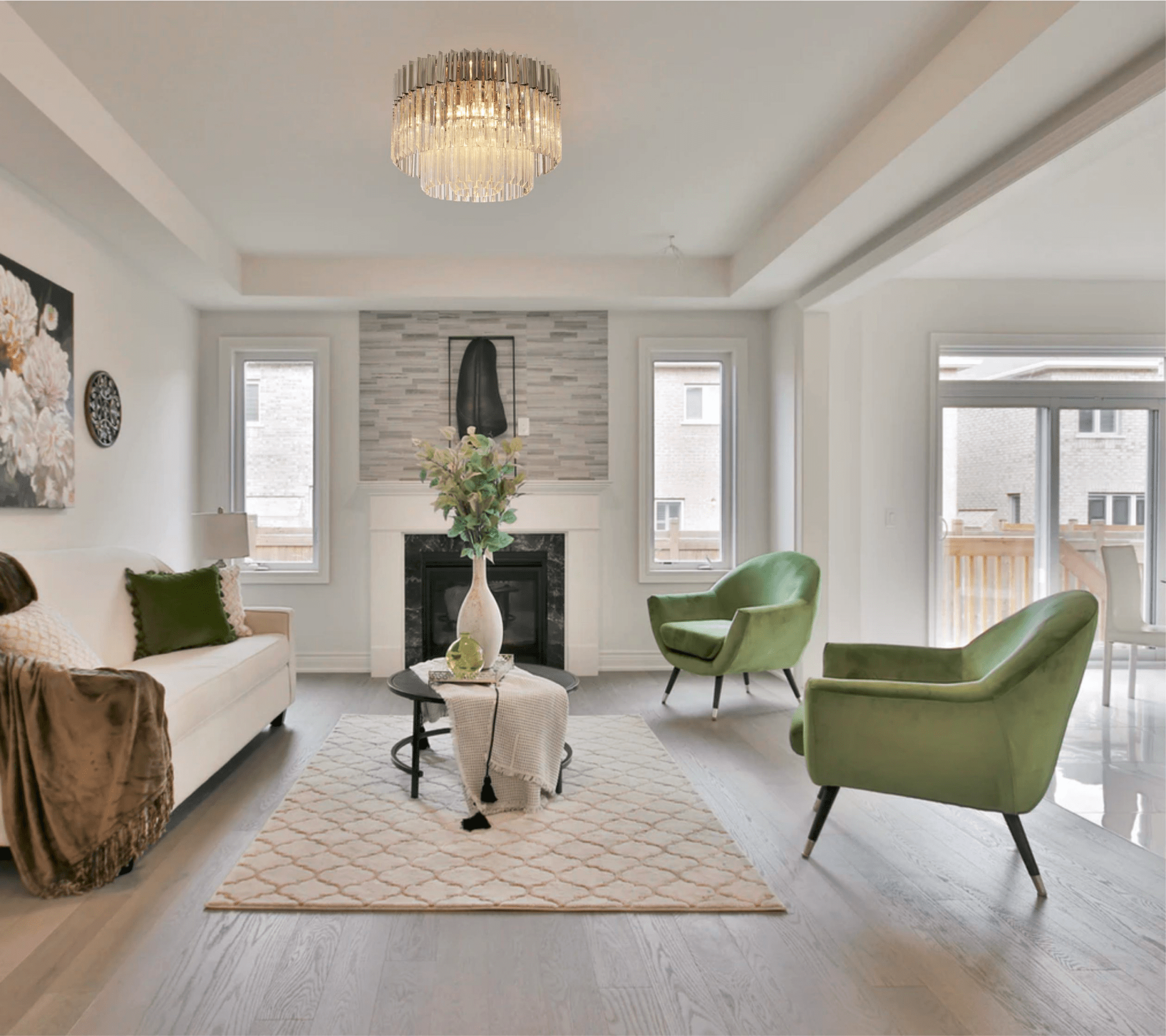 Luminosity Designs - Buckingham Medium Semi Flush Light - Luminosity Designs Ltd