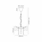 Luminosity Designs - Buckingham Small Pendant - Luminosity Designs Ltd