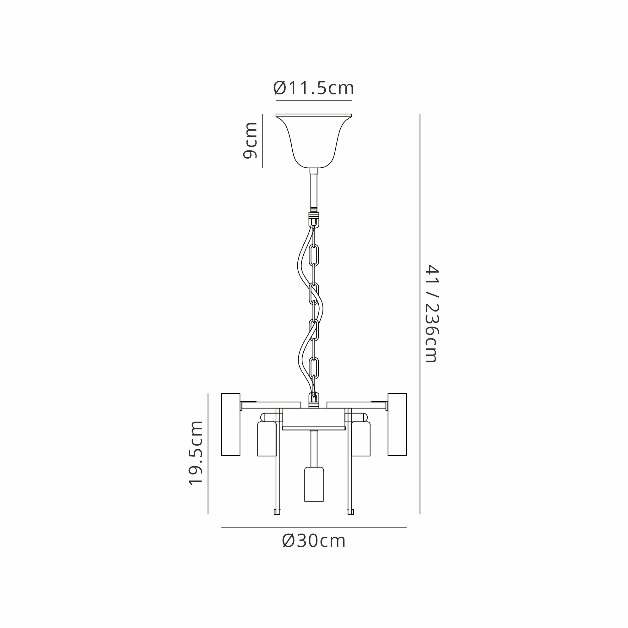 Luminosity Designs - Buckingham Small Pendant - Luminosity Designs Ltd