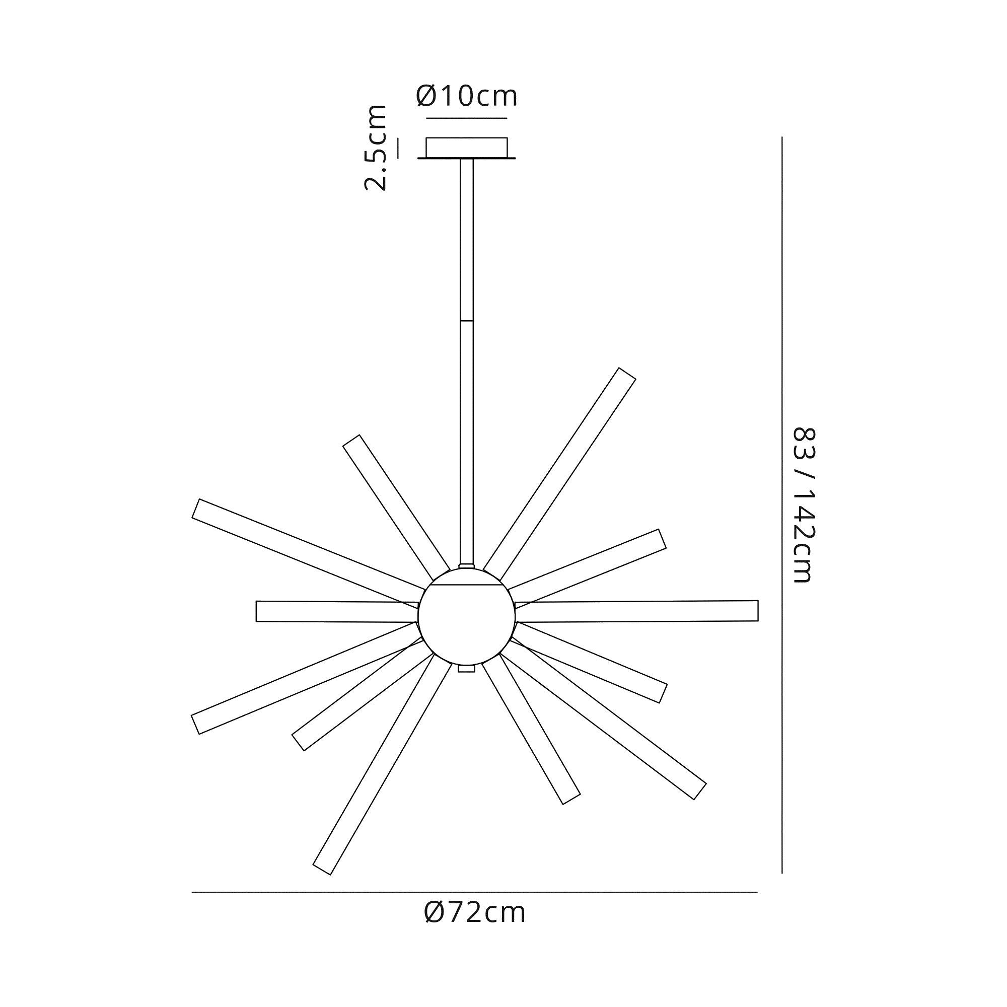 Luminosity Designs - Burst 16 Light Pendant - Luminosity Designs Ltd