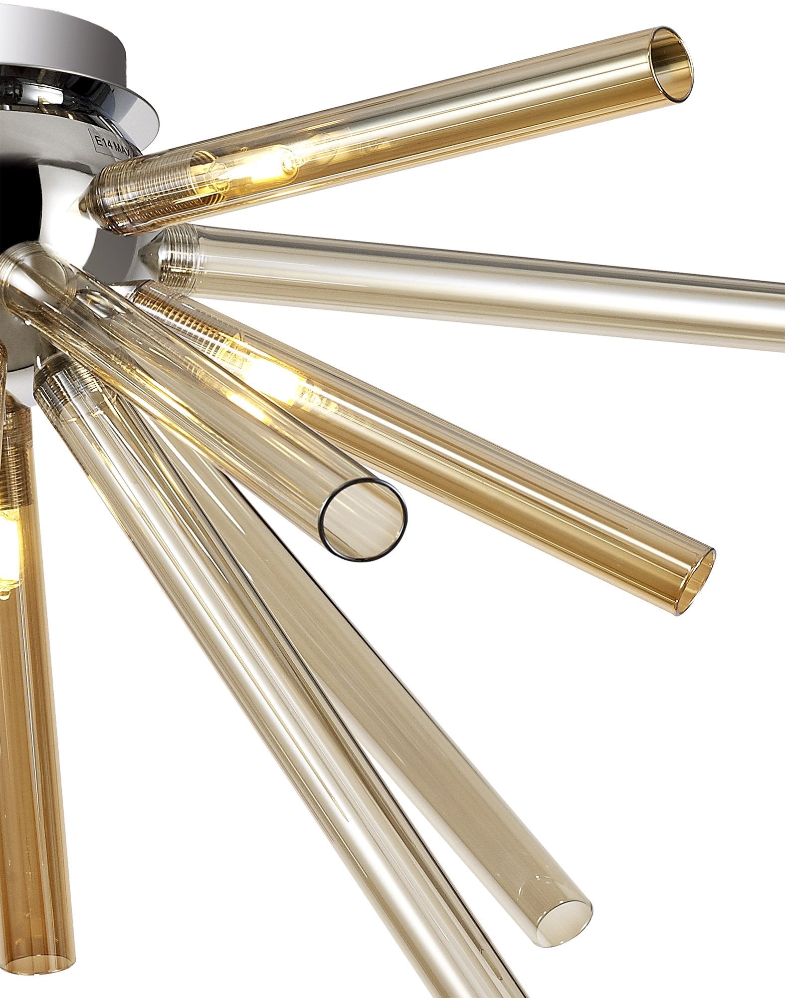 Luminosity Designs - Burst 8 Light Semi Flush Fitting - Luminosity Designs Ltd
