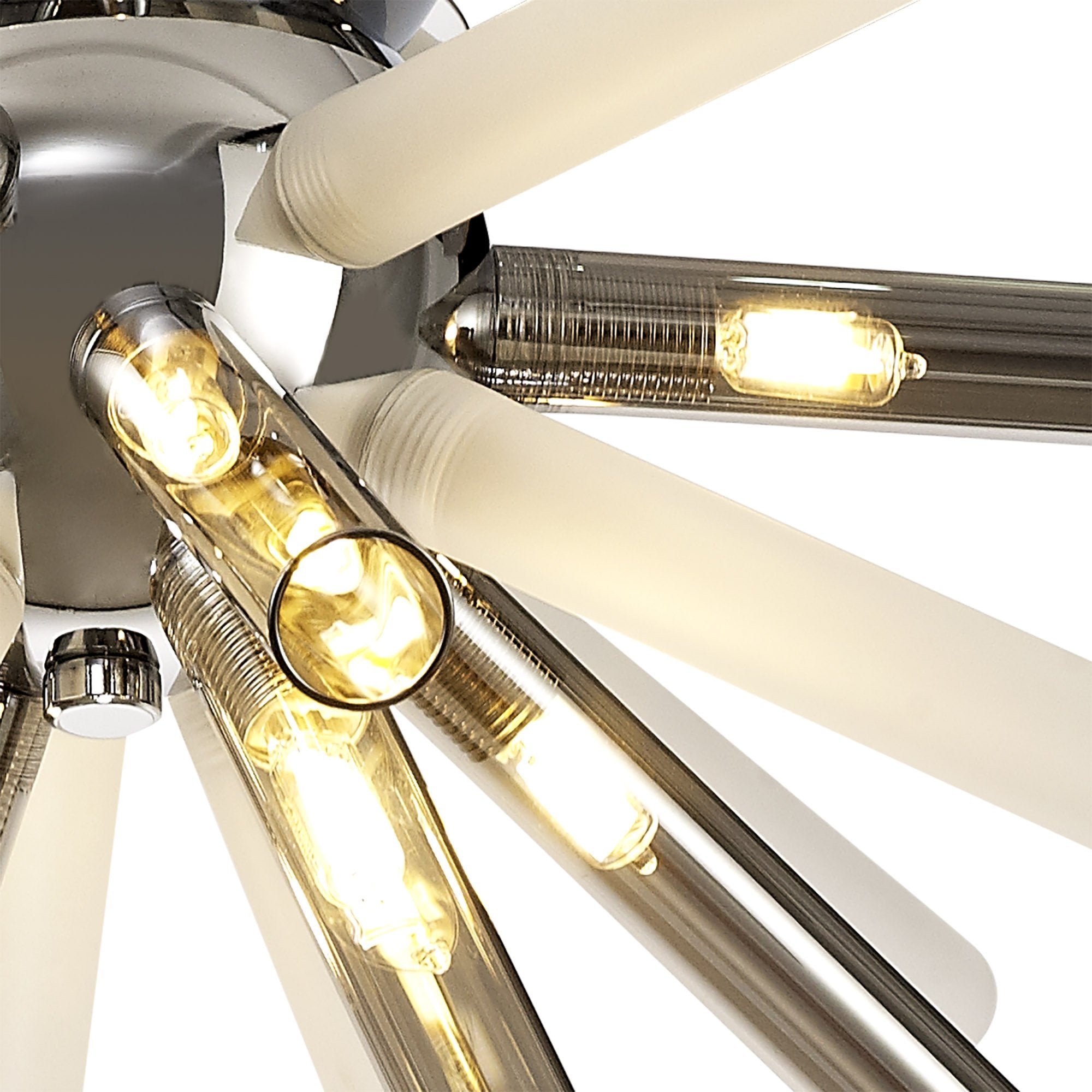 Luminosity Designs - Burst 8 Light Semi Flush Fitting - Luminosity Designs Ltd