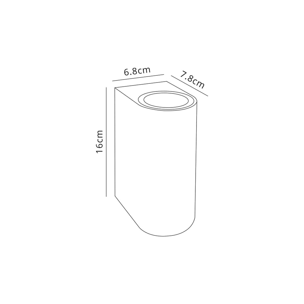 Luminosity Designs - Cabin Curved Up / Down Natural Effect Wall Light - Luminosity Designs Ltd