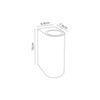 Luminosity Designs - Cabin Curved Up / Down Natural Effect Wall Light - Luminosity Designs Ltd