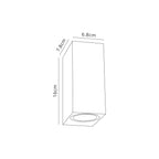 Luminosity Designs - Cabin Squared Up / Down Natural Effect Wall Light - Luminosity Designs Ltd