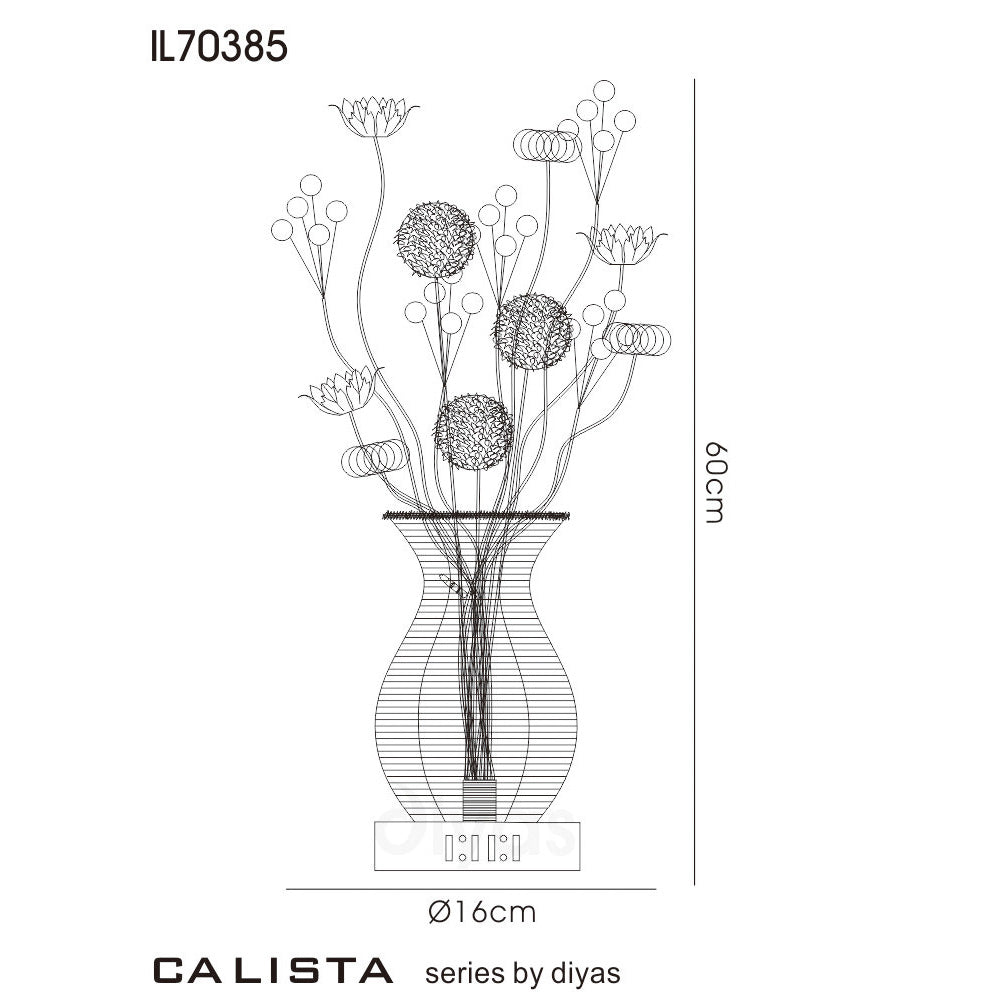 Luminosity Designs - Calista Flower Table Lamp by Cassia Twigue - Luminosity Designs Ltd