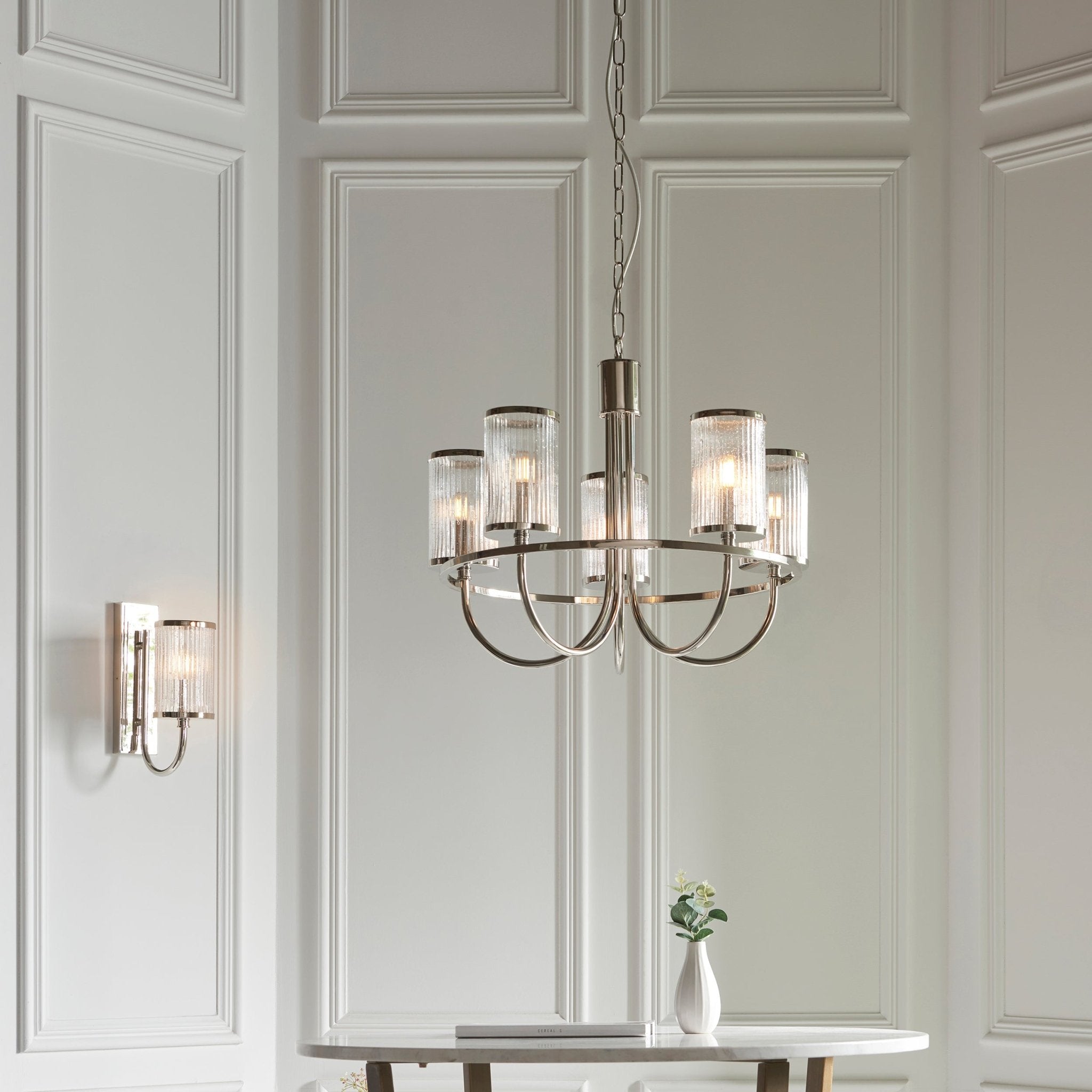 Luminosity Designs - Carlton 5 Light Chandelier - Luminosity Designs Ltd