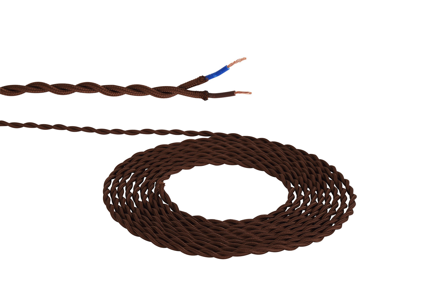 2 Core Braided and Twisted Cable for Lighting 0.75mm