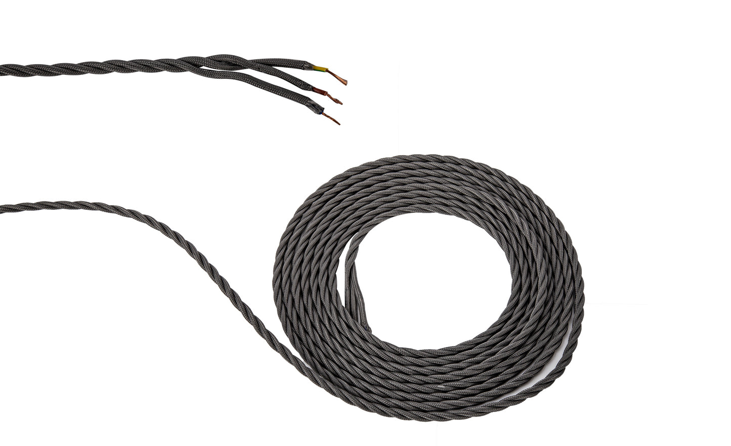 3 Core Braided and Twisted Cable for Lighting 0.75mm