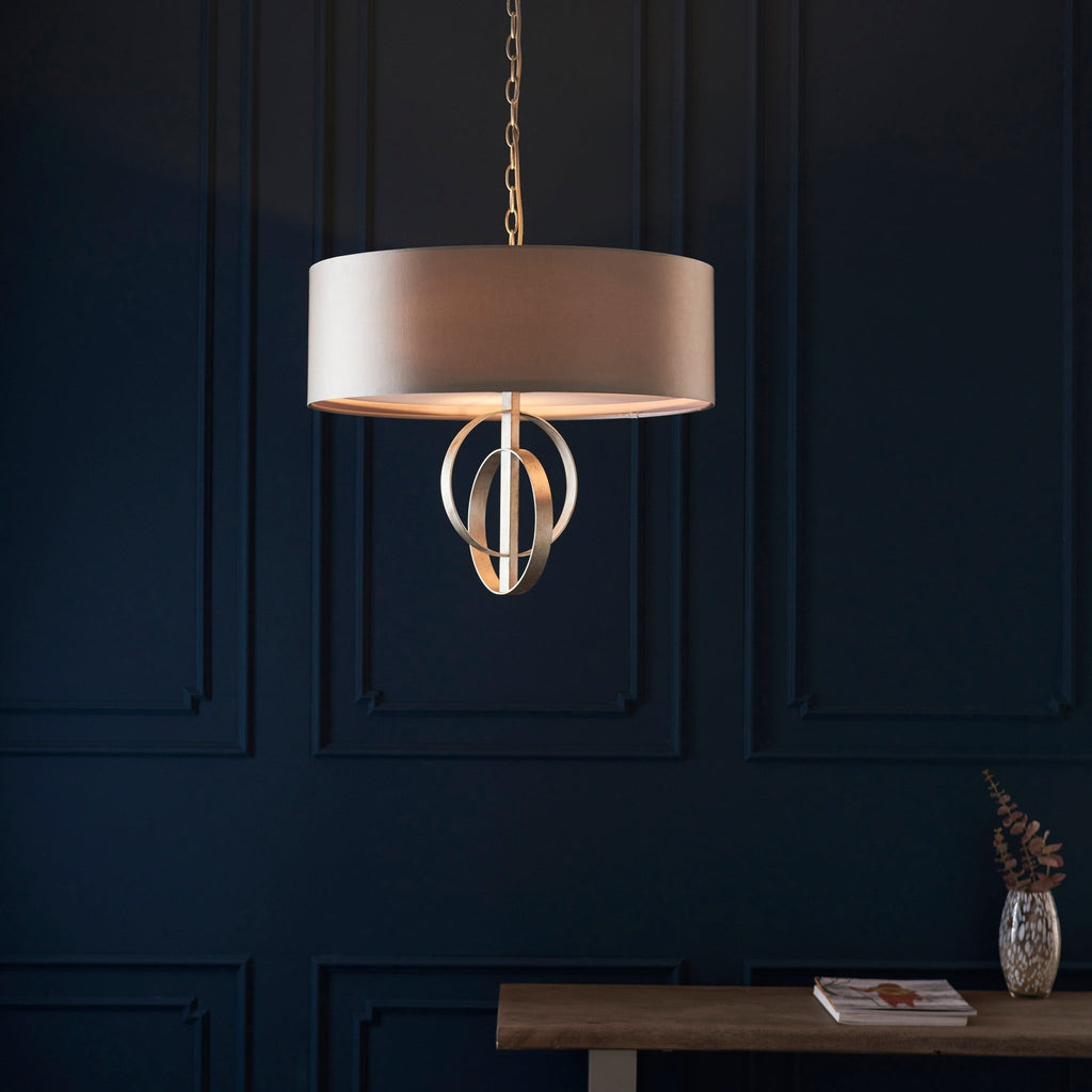 Luminosity Designs - Celt 3 Light Ceiling Pendant with Shade - Luminosity Designs Ltd
