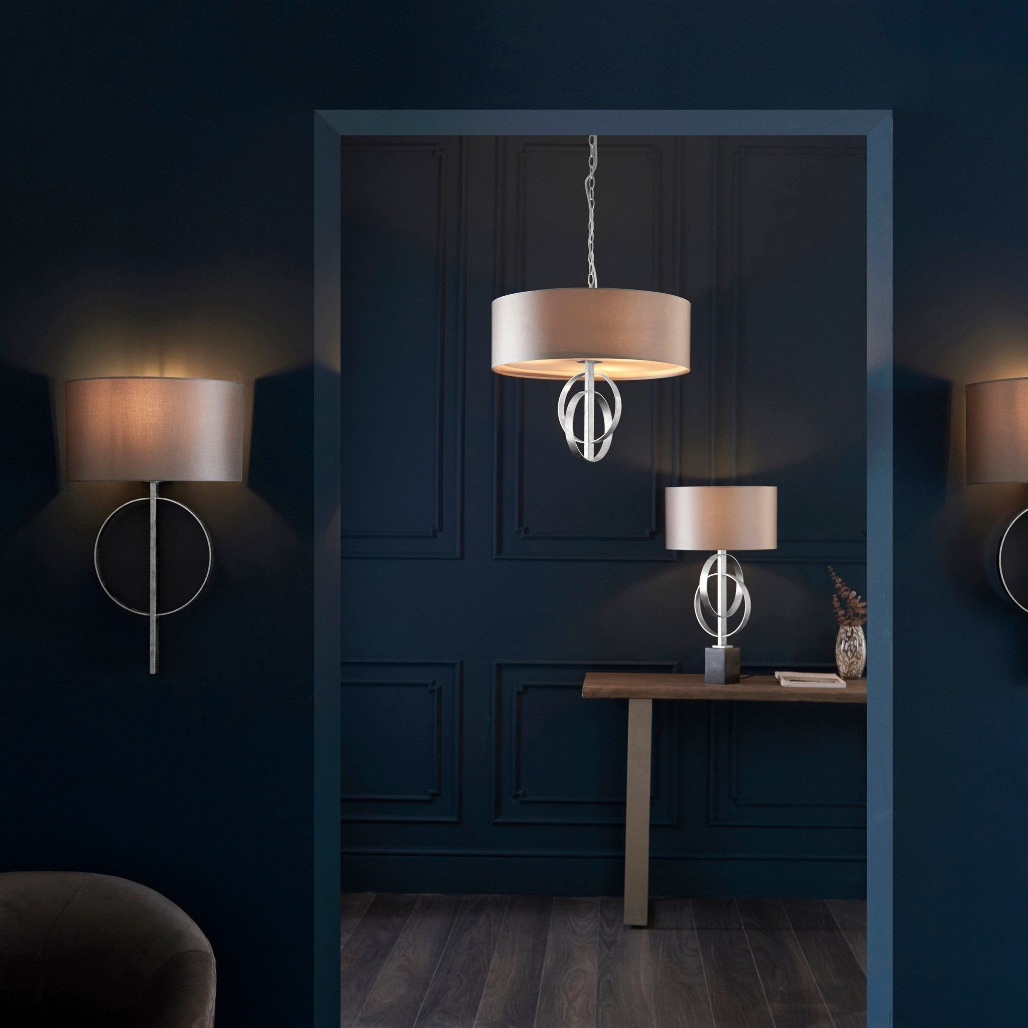 Luminosity Designs - Celt 5 Light Ceiling Pendant with Shade - Luminosity Designs Ltd